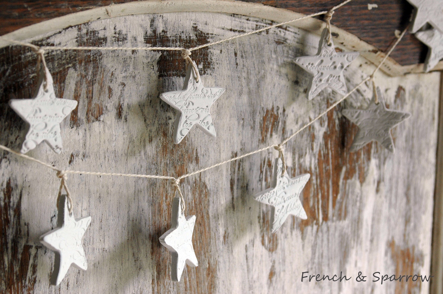 Clay Garland - Petite French Script Stars