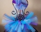 Razzleberry Tutu with Matching Puff Headband