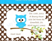 Owl Invitations for boy birthdy - DIY PRINTABLE Il_170x135