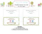 DIY Printable Treat or Snack Toppers for birthday party or baby shower