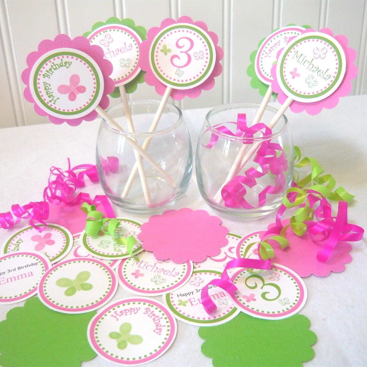 Butterfly Cupcake Topper KIT you assemble (18 pcs) Il_570xn