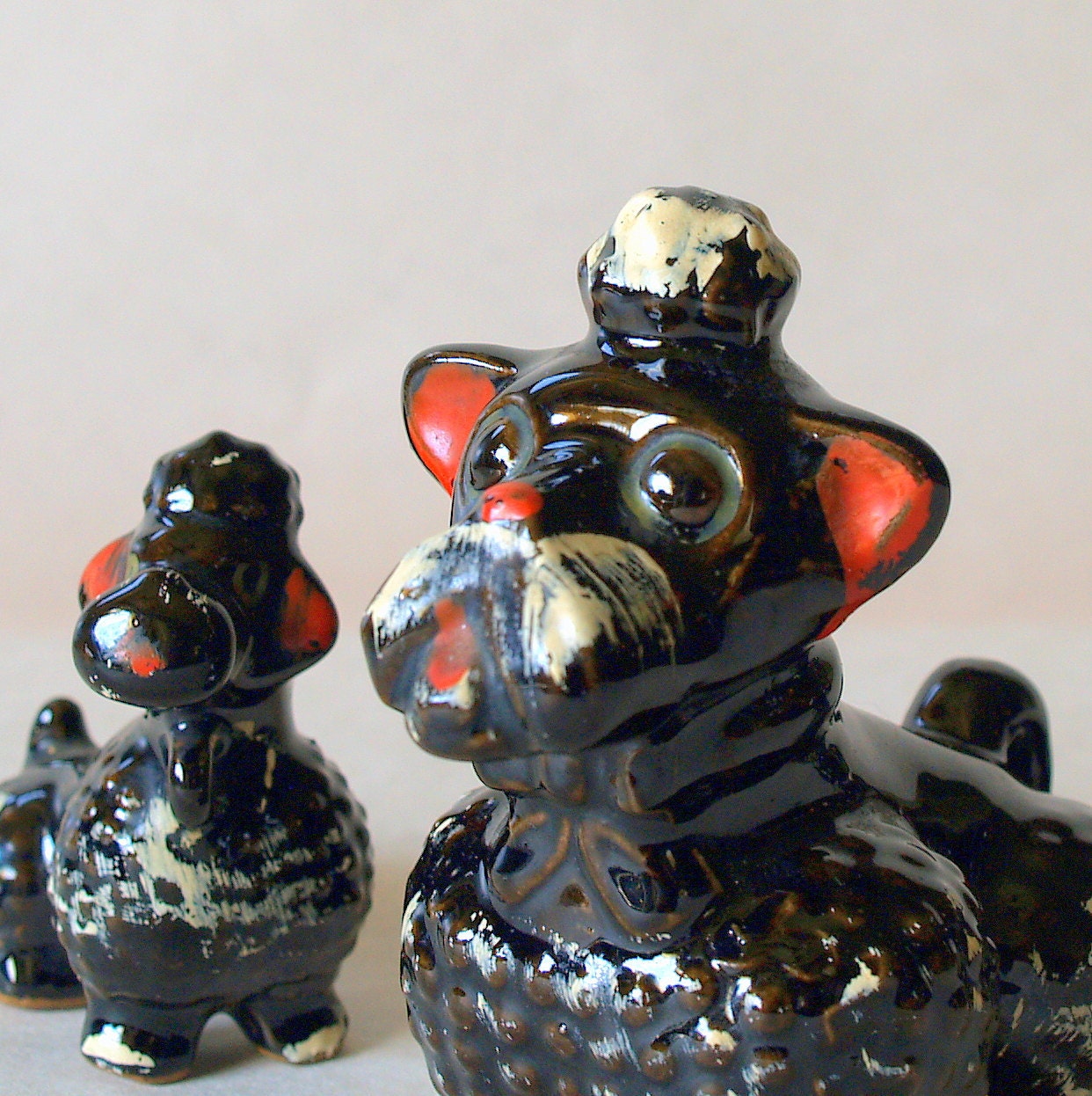 Reserved for Collette: FABULOUS 50s DOGS // Retro DOG Figurine // Collectible Vintage Poodles // Scottie Dog // Cute Animals