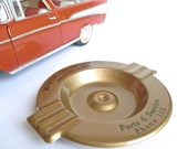 Vintage Metal Ashtray Chevrolet Advertising Souvenir