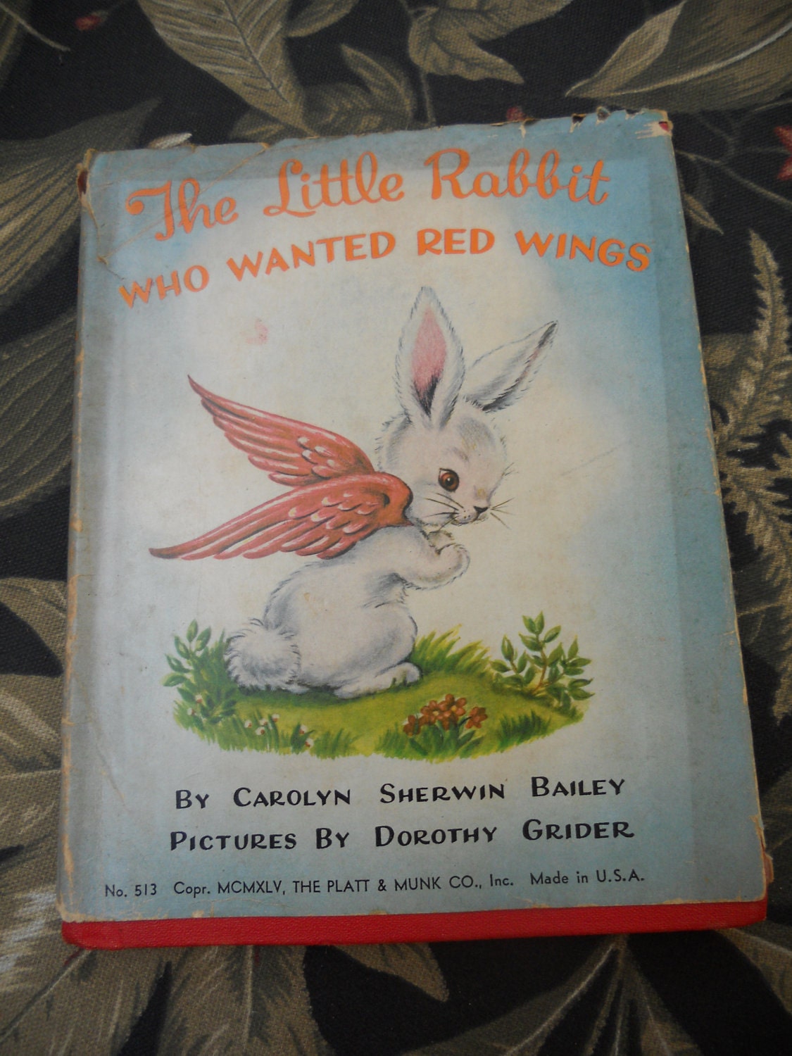 1945 copy of The Little Rabbit Who Wanted Red Wings