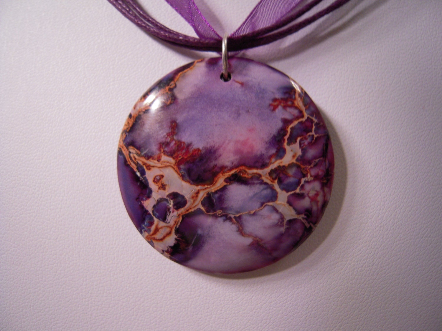 Bring Inner Love by wearing the...Purple Sea Sediment Jasper from Africa