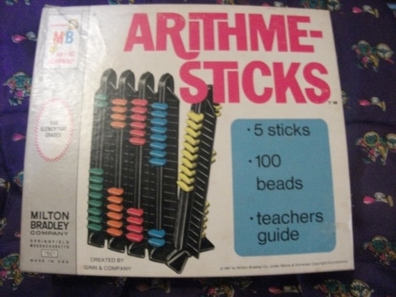 1 DOllAR SAlE Vintage Milton Bradley Game Arithmesticks same principal as Abacus Now Only 1 USD