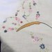Antique Victorian Edwardian Art Deco Art Nouveau Hand Embroidered Cotton Piano Mantle Scarf Shawl Only 5 USD