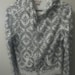 RESERVed for Robin F Vintage Paisley Print Hooded Zip Front Sweatshirt w Pockets Early version of the "Hoodie" Only 5 USD