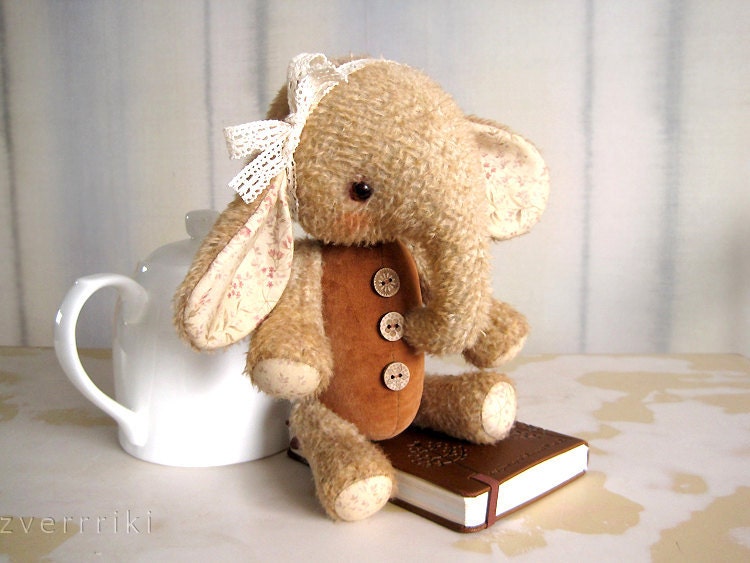 PATTERN to create Teddy like Elefant Sasha Beige grey broun milk chocolate 10 inches
