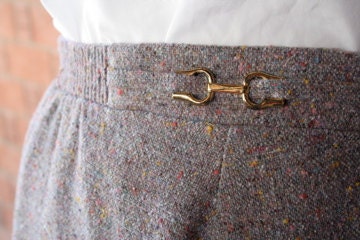 Vintage Gray Mid Length Skirt
