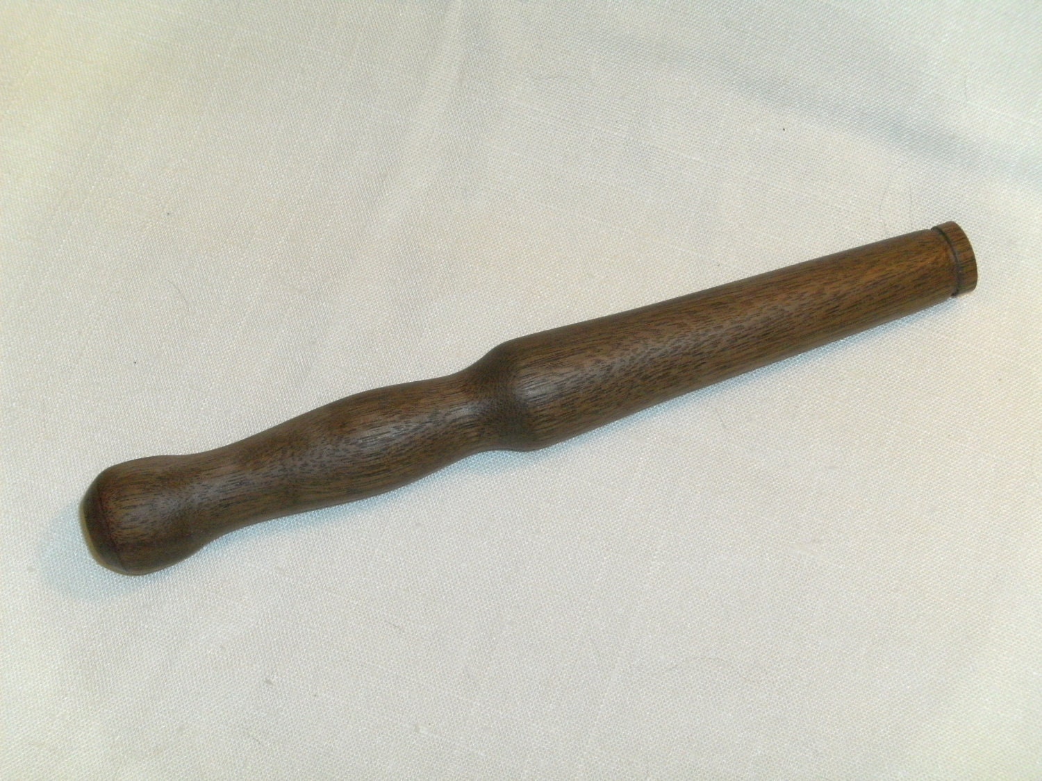 Hand Turned Black Walnut Nostepinne/Ball Winder