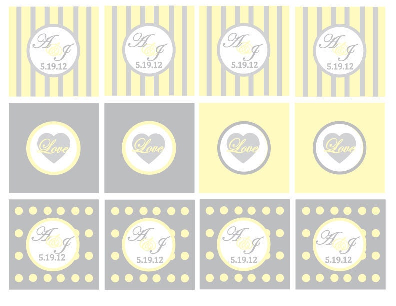 Wedding Cupcake Toppers & Table Signs PDF package Il_170x135