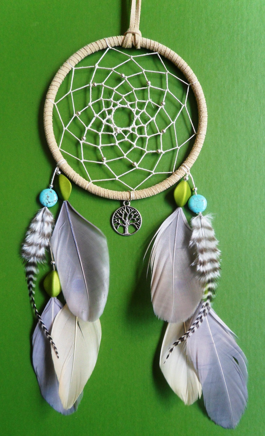 Dream Catcher - Tree of Life - Turquoise - Modern