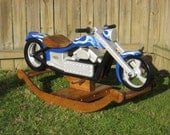 Chace, The Chopper - Custom Designed Wooden Motorcycle Rocker