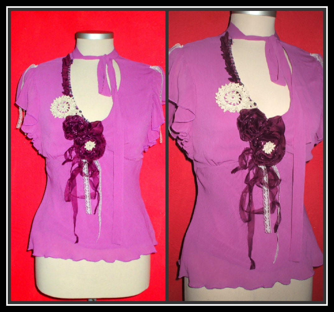 etsy203  ooak  boho ,shabby  Vintage top/ corset