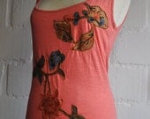 Batik Flower Top (Size-S), (France - 38-40), (Great Britain- 10-12), (EU-36-38)