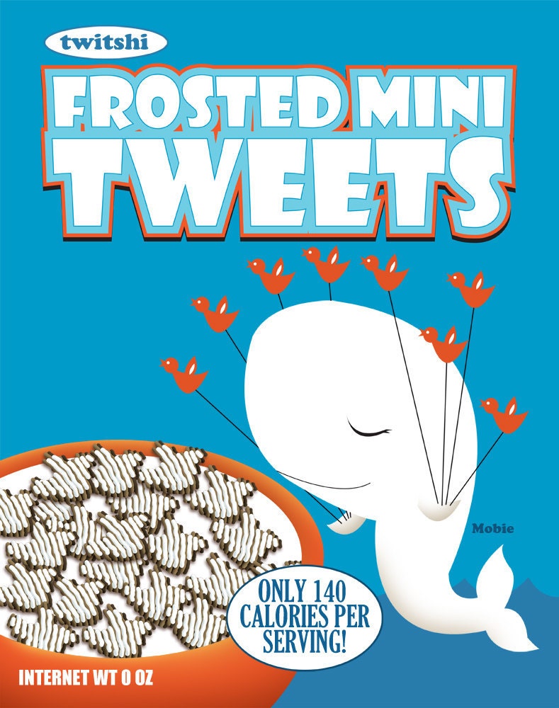 Twitter Social Cereal Poster