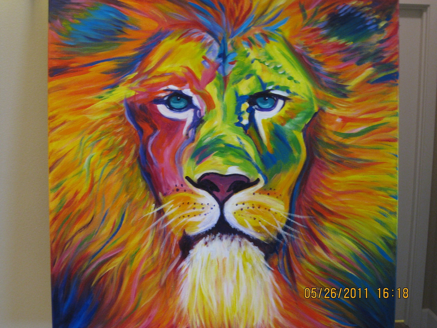 Original Lion Painting