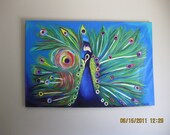 Original Peacock Painting