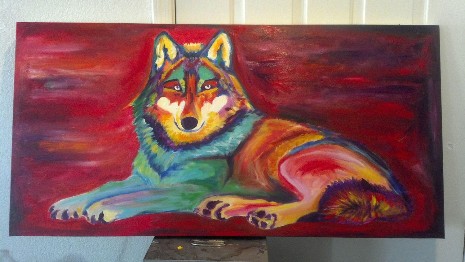 Abstract Siberian Husky