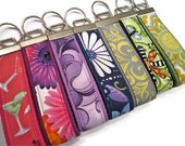 10 FABRIC KEY FOBS Wristlet / Teacher Appreciation / Gift Set / Wrist Key Chain / Key Ring / Key Fob / Key Chain
