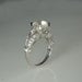Herkimer Diamond Sterling Silver and White Topaz Ring