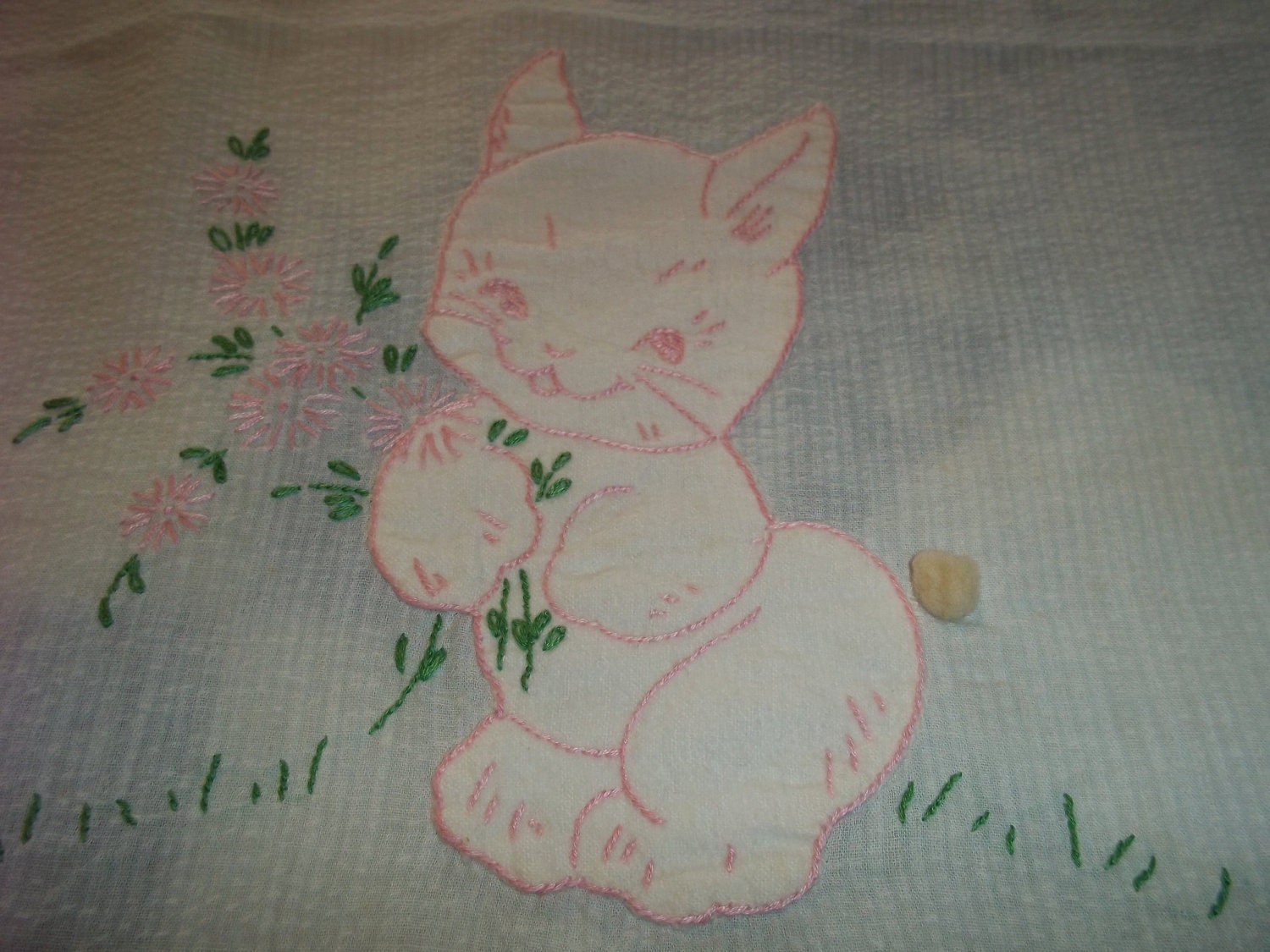 Sheer Vintage Bunny Baby Receiving Blanket