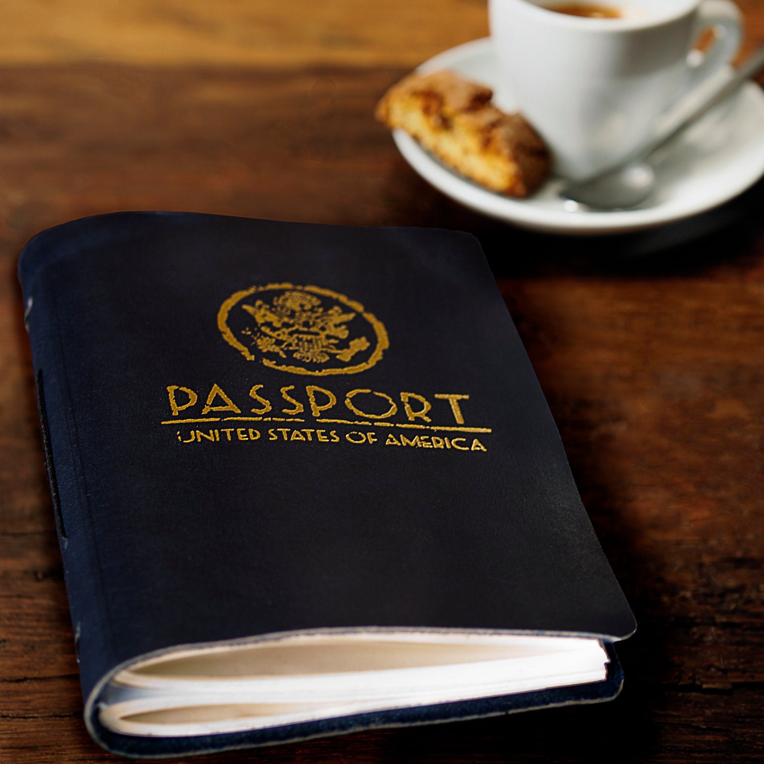 Leather Travel Journal (USA Passport)