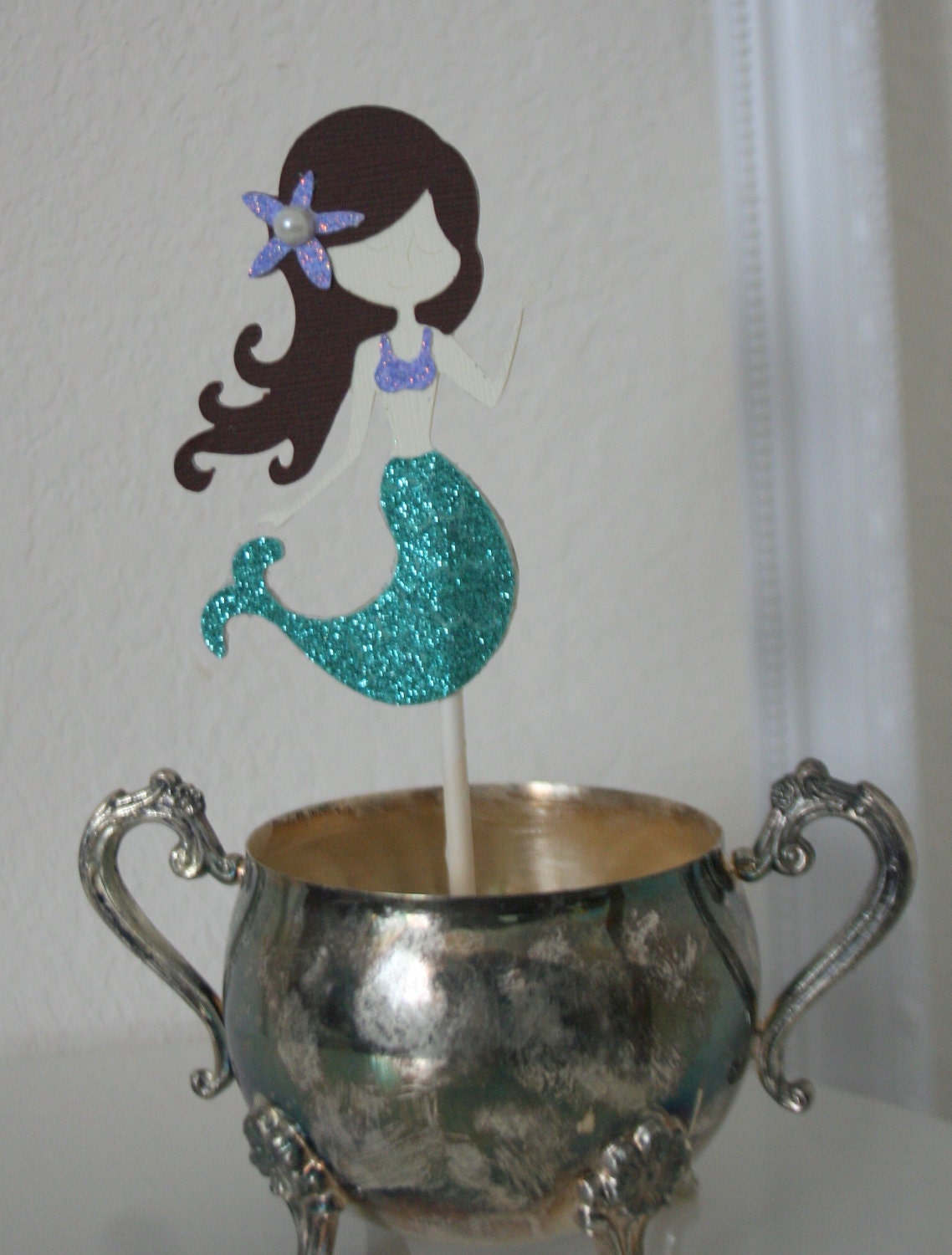 Under the Sea Mermaid Cupcake Toppers Set of 6 Il_570xn