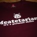 Maroon Meatetarian t shirt meat hamburger steak barbecue king men tshirt beef mens womens kids ladies youth funny gift tee