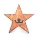 STAR COAT RACK / Hanger / Wood Burned Edges