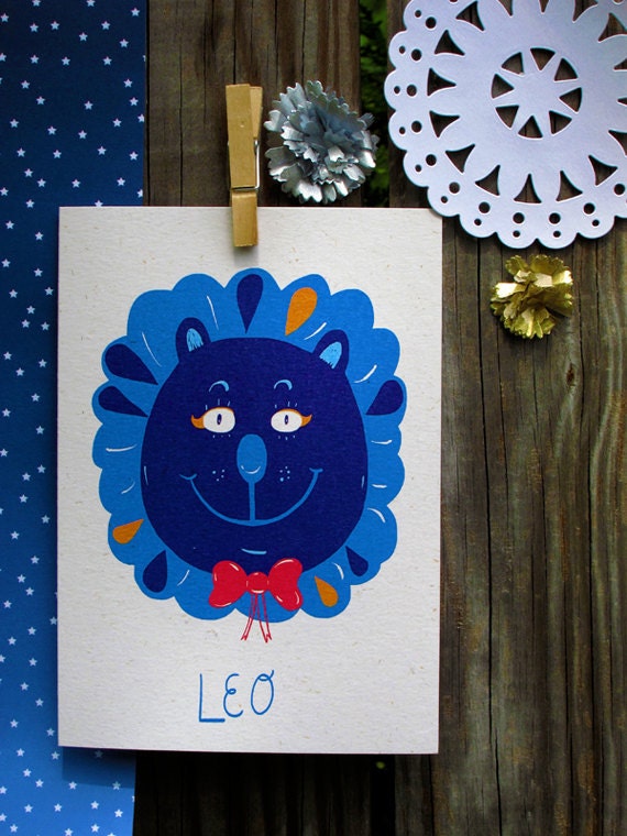 Leo Greeting Card