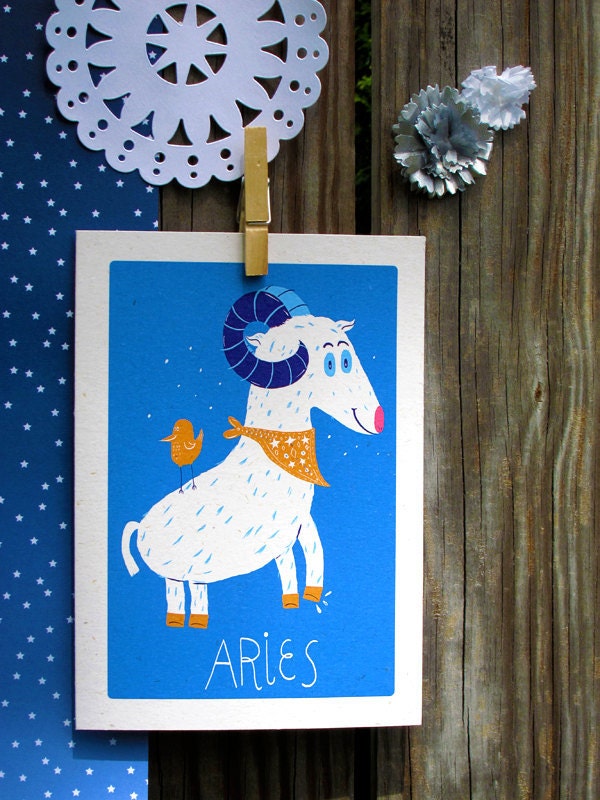 Aries Greeting Card