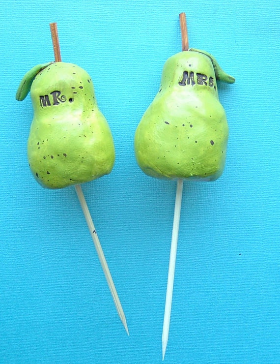 A Perfect Pair wedding cake topper