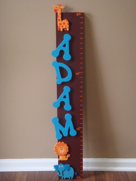 Custom Wood Growth Chart (2' - 5')