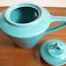 Harlequin Teapot  Turquoise Fiesta