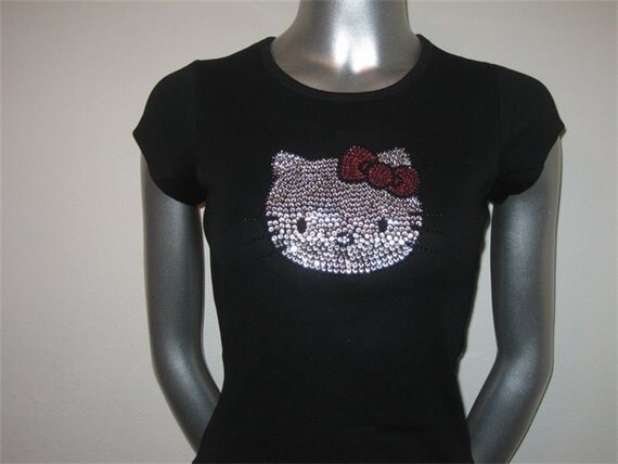 rhinestone hello kitty shirt