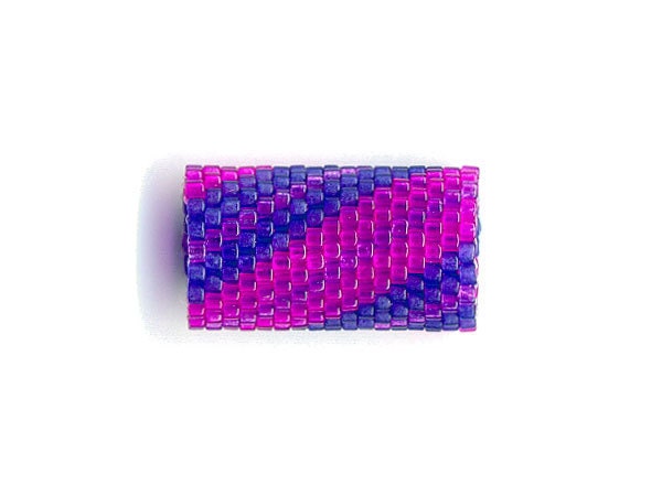 Woven Glass Dread Bead Tube 12mm/o 9mm/i (A)