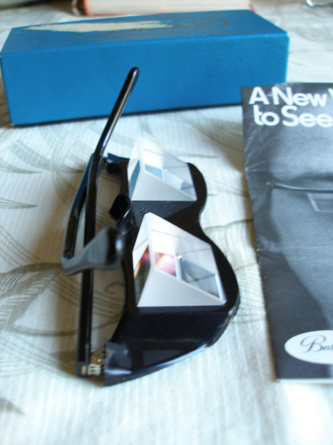 Items similar to Vintage Bed Specs, Prism Glasses for Reading in Bed or