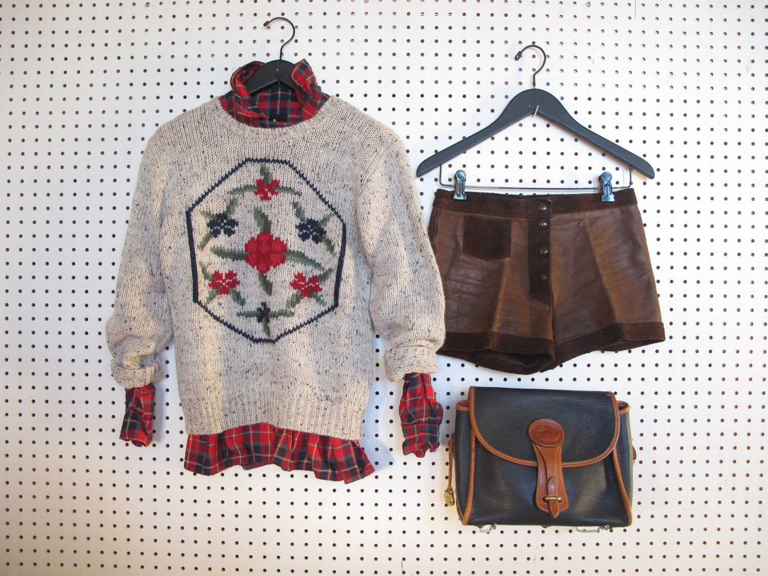 70s / prairie / knit sweater