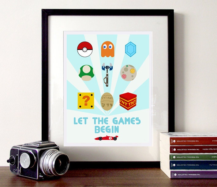 Video Gaming poster A3 - Let The Games Begin