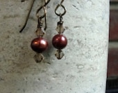 Pearl and Crystal Earrings