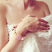 ONE jewelry statment pastel pink simple large lollipop stone golden frame bracelet blue silk gemstone bracelet ISRAEL jewelry