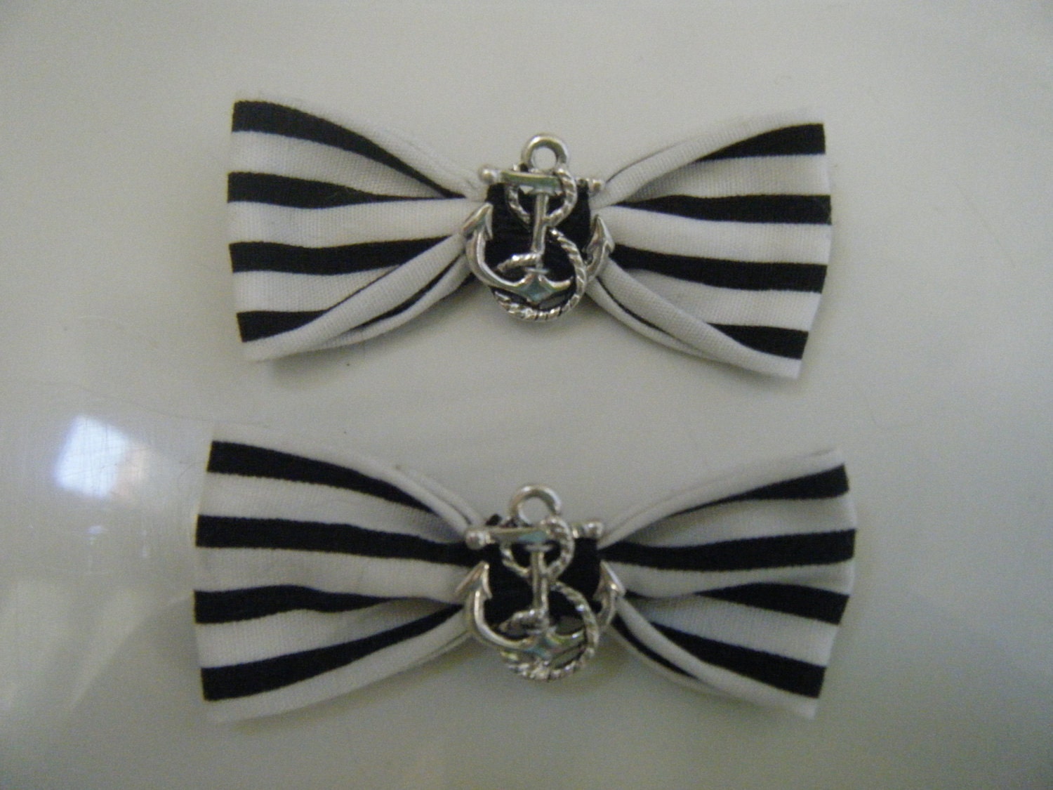 Black and white Anchor Bows