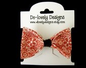 Vintage inspired single large fabric hairbow
