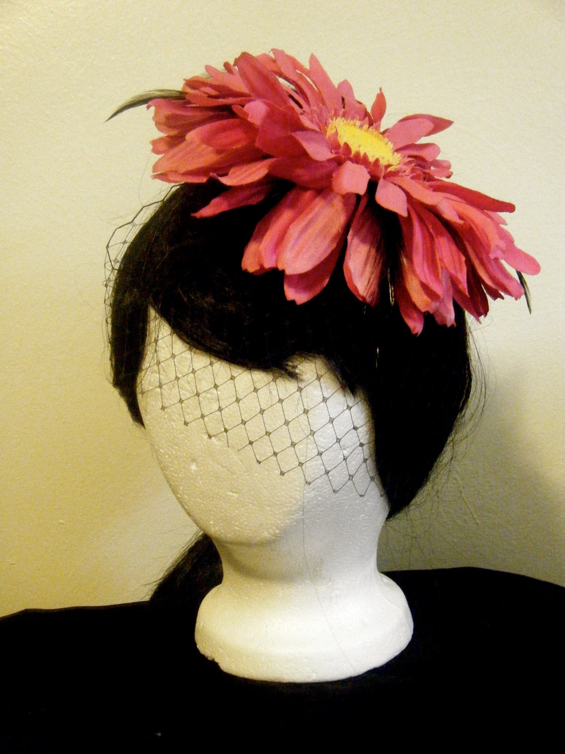 Burlesque handmade Daisy hat