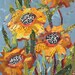 Yellow Flowers Original Painting On Sale