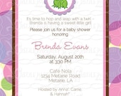 Frog Princess baby shower invitation
