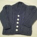 Baby Boy Cardigan Sweater, dark blue violet, 6 mos - 9 mos old