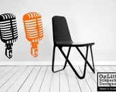 Microphone B2 Wall Decal Sticker